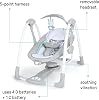 Ingenuity ConvertMe 2 in 1 Compact Portable Baby Swing and Baby Seat, Cordless Vibrations, Automatic Swing, Nature Sounds - up to 9 kg
