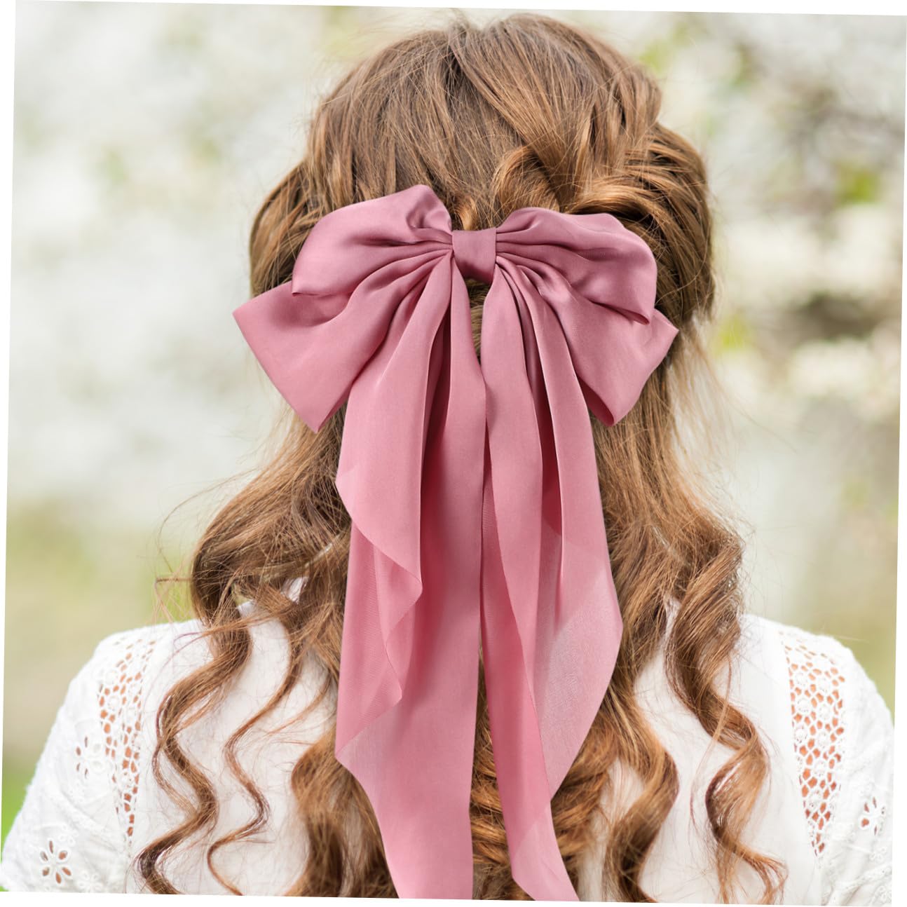 FRCOLOR 12 Pièces cheveux de printemps arc barrettes filles pince à cheveux rouge arcs de cheveux en satin pinces cheveu hairpin pinces à cheveux longues arcs pour les filles Métal
