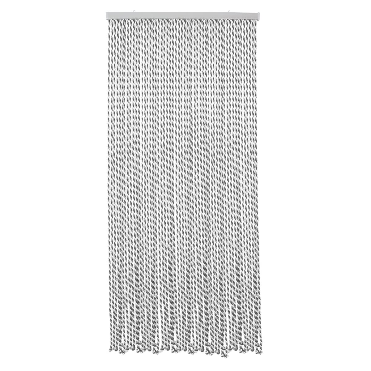 MadeinNature Tenda per Porta Naturale in Corda di Cotone Intrecciata di Alta Qualità per Interno ed Esterno, Larghezza 90 cm x Lunghezza 200 cm, Diversi Modelli (Grigio Chiaro, Grigio Scuro, Bianco