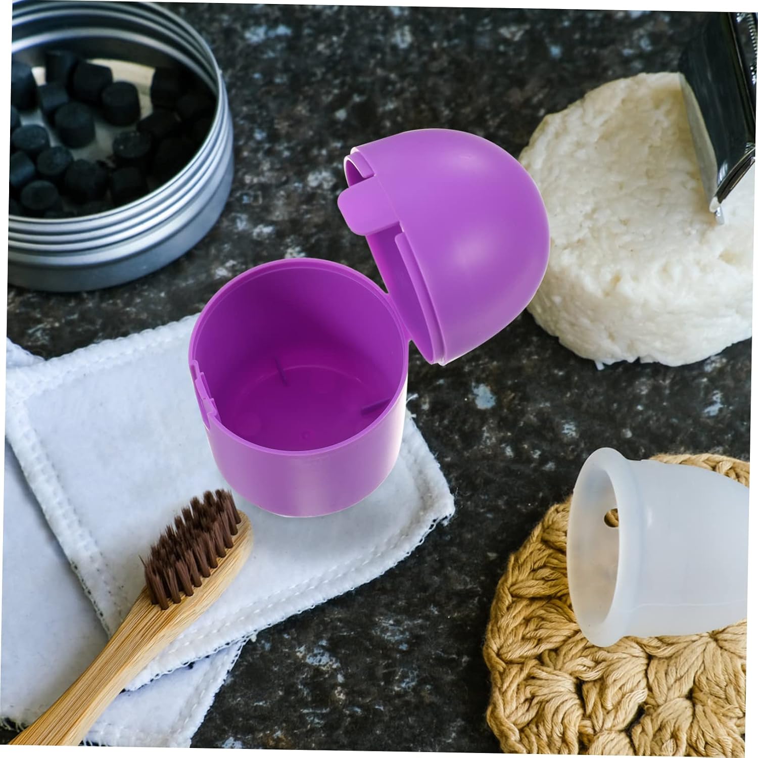 2pcs Period Cup Storage Case High-Temperature Resistant Women Accessory Cleaner Holder for Easy Use and Steaming Compact Lightweight and Travel-Friendly