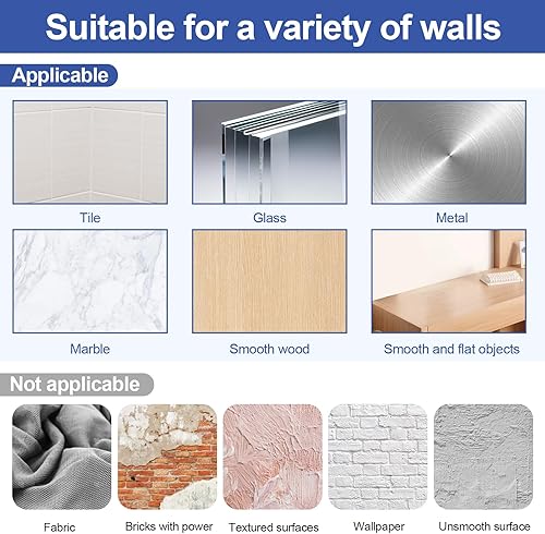 Miniatura 6 de Adhesive Wall Hooks for Hanging Heavy Duty Coat - 13LBS (Max) Transparent Waterproof Hook Multiple Uses Stainless Steel Hooks for Shower Kitchen