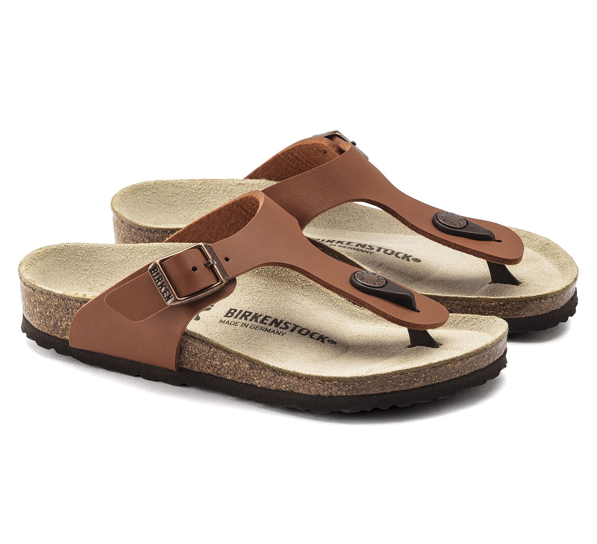 Birkenstock Rio Sandals Girls White/Patent Sandals Shoes — view 98