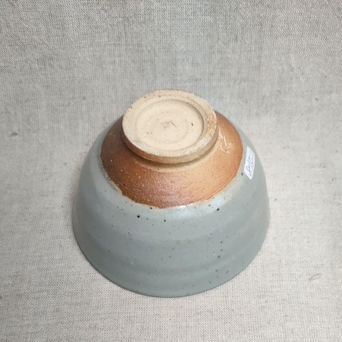 古伊万里 江戸後期 墨弾き技法 六寸皿 八枚セット 見込山水図 骨董