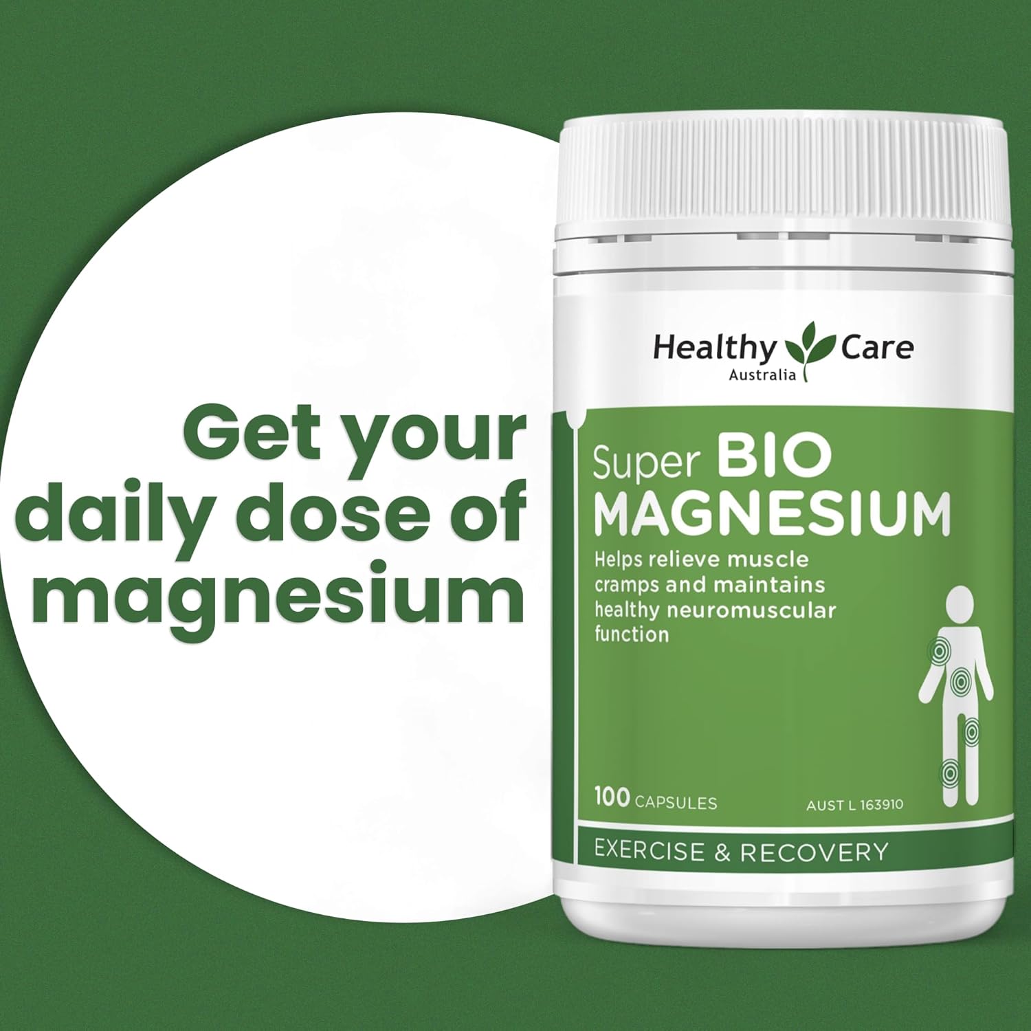 Healthy Care Super Bio Magnesium 100 Capsules