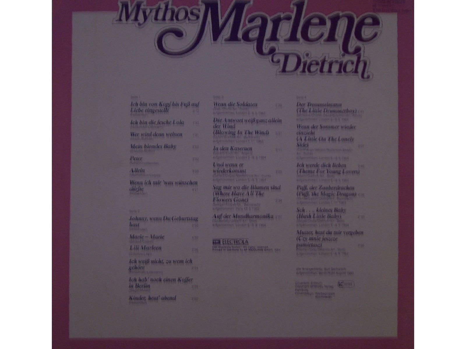 Mythos record] [Schallplatte]