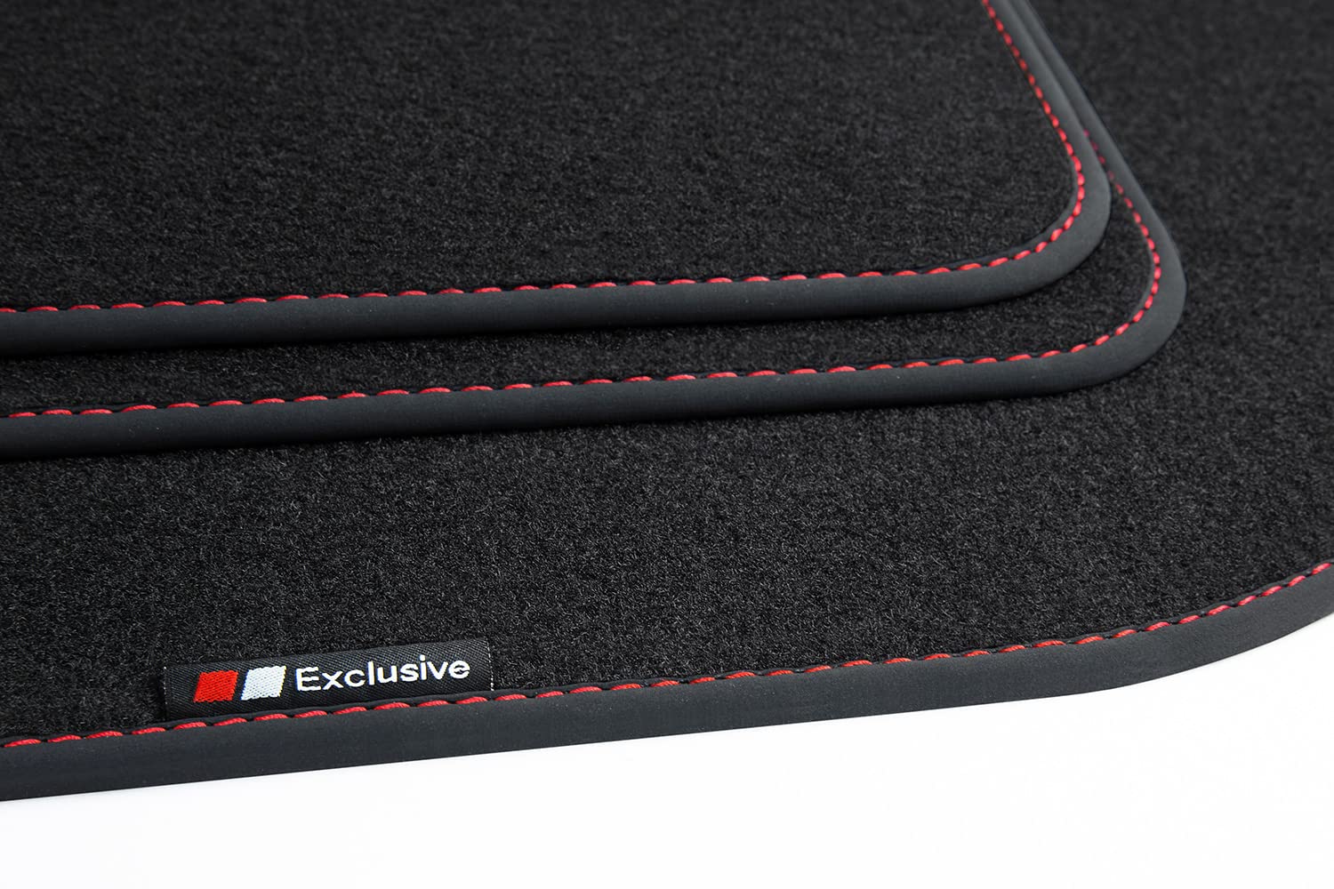 teileplus24 BEF1034 Fußmatten Gummimatten Exclusive-line Design kompatibel mit Mercedes-Benz EQT W420 05/2021-
