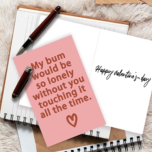 Miniatura 5 de YiKaLus Tarjeta grosera para el día de San Valentín para marido y esposa, aniversario humorístico, regalo de cumpleaños para él y ella, regalos