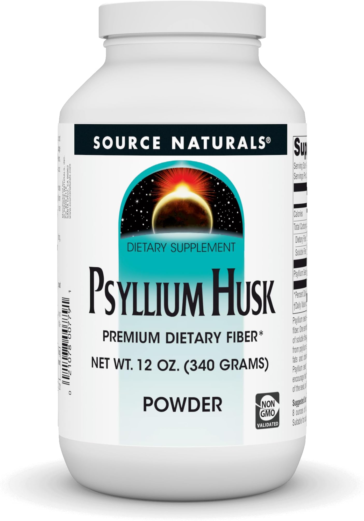 Source Naturals Psyllium Husk Powder, 340gm