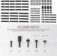 Vista 6 de Tornillos de montaje de TV universal kit de instalación incluye M4 M5 M6 M8 tornillos y espaciadores para Samsung, Vizio, LG, TCL, Sony, Sharp