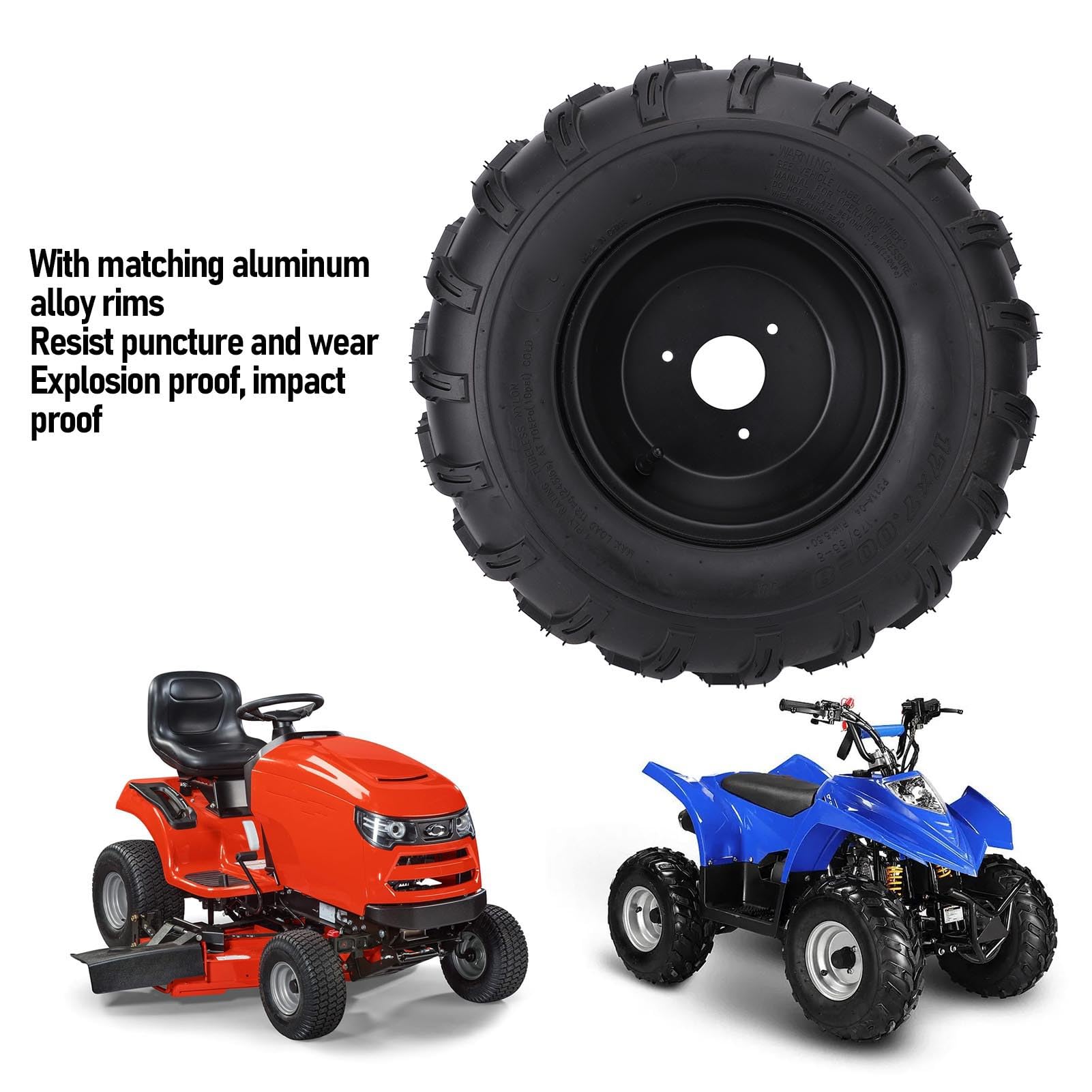 Gomma Rinforzata Fuoristrada Pneumatico 145/70-6 Con Cerchio - Gomma Per Go Kart, ATV E Quad Fuoristrada 6 Pollici Go Kart Kit - Foto 11