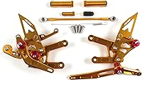 Vista 25 de Arashi (Versión 2.0) Estriberas ajustables para Yamaha MT09 FZ09 2014-2020 (QS)/FJ09 2014-2020/XSR900 2014-2021 MT 09 Conjunto de reposapiés Negro