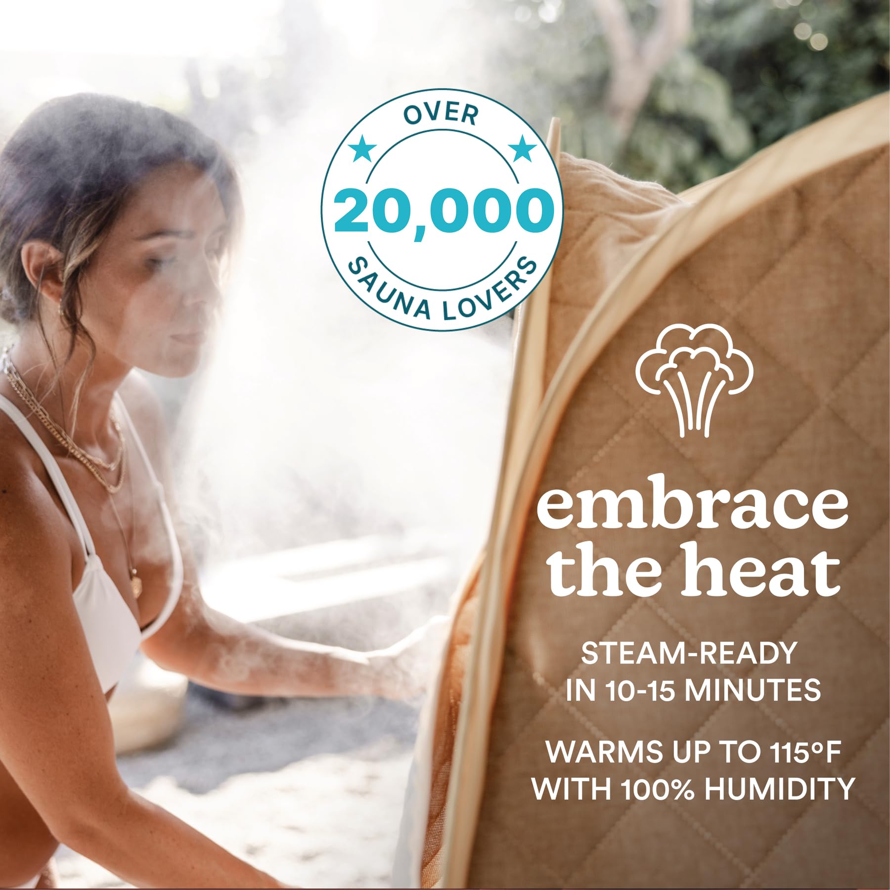 Homedics Sauna portátil – Sauna de Vapor Personal Plegable para aliviar el estrés y relajación Muscular, configuración rápida de 1 Minuto, se calienta a 46.1 °C, sesión de hasta 60 Minutos, diseño