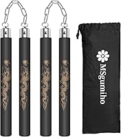 Vista 9 de Nunchucks de entrenamiento de goma espuma segura de MSGumiho con sistema de bolas de rodamientos y cadena de acero 2 piezas para niños