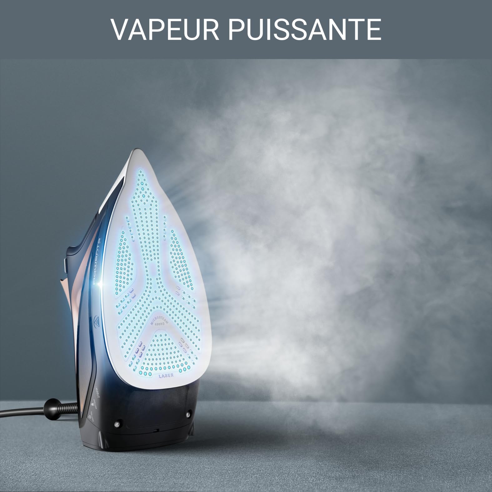 Rowenta Focus Excel Fer à repasser vapeur, Puissance 2700 W, Débit de vapeur de 45 g/min, Fonction pressing de 180 g/min DW5325D1