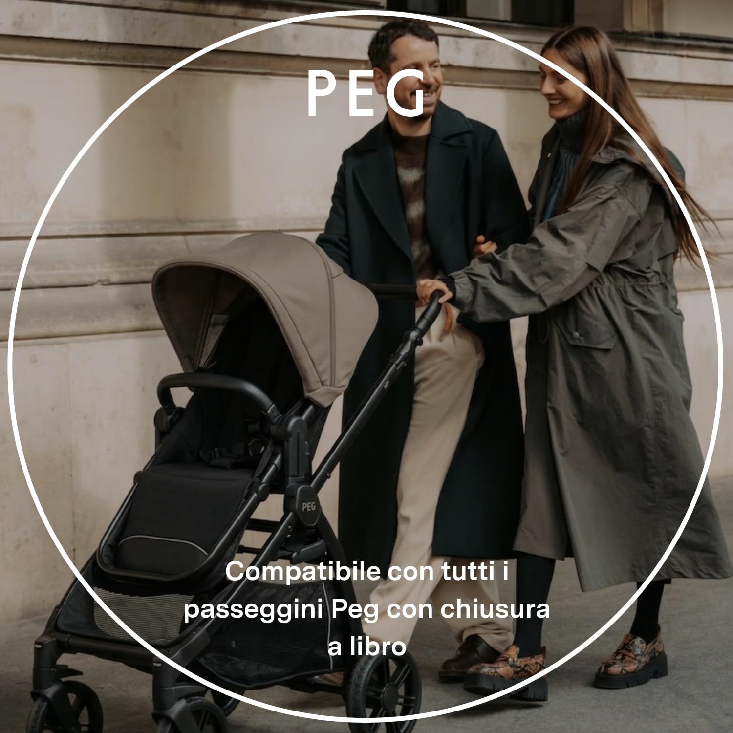 PEG Stroller Travel Bag w/ Wheels - Borsa da Viaggio con Ruote per Passeggino - Compatibile con passeggini con chiusura a libro