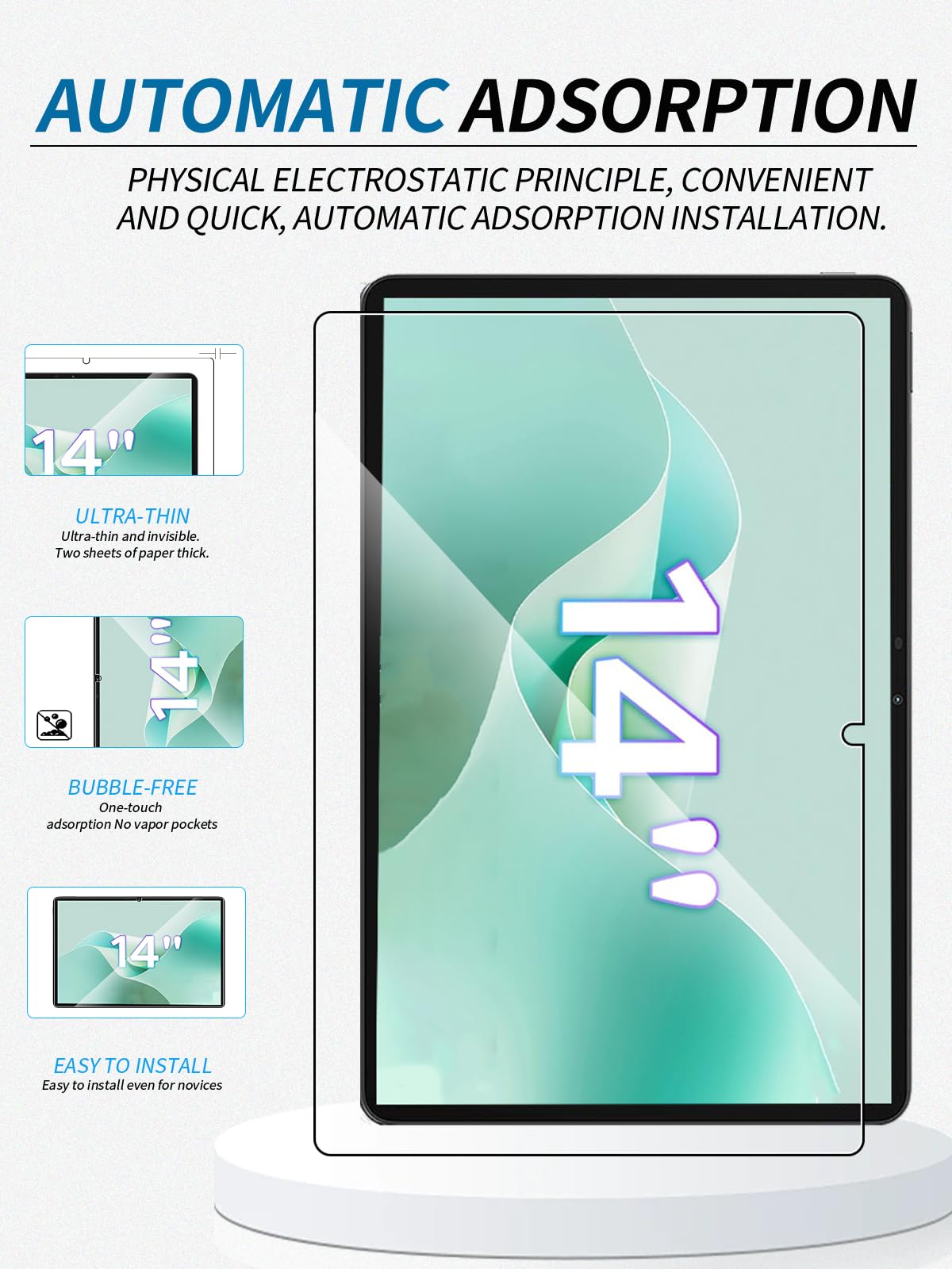 CONAPIKA 2 Pellicole In Vetro Temperato Per DOOGEE Tab E3 11 Pollici, 9H, Antimpronta, Ultra Trasparente E Facile Da Installare
