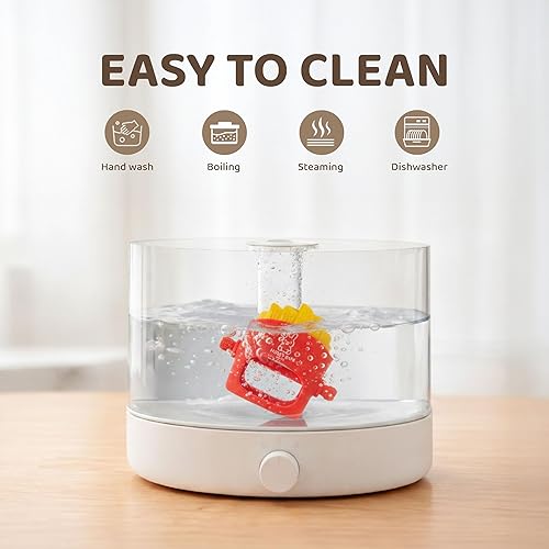 Miniatura 6 de NomNom Fries - Juguete mordedor para bebé, seguro y certificado, diseñado por padres, sin BPA, silicona de grado alimenticio, manoplas de dentición