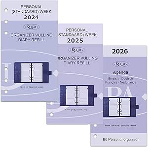 Agendavulling 2023 Kalpa A5 1dag/1pagina