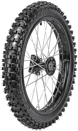 Miniatura 25 de Neumático y llanta delantera 60/100-14 + trasera 80/100-12 con rodamiento de 0.591 in para todoterreno Dirt Pit Bike Apollo Taotao Coolster SSR 110