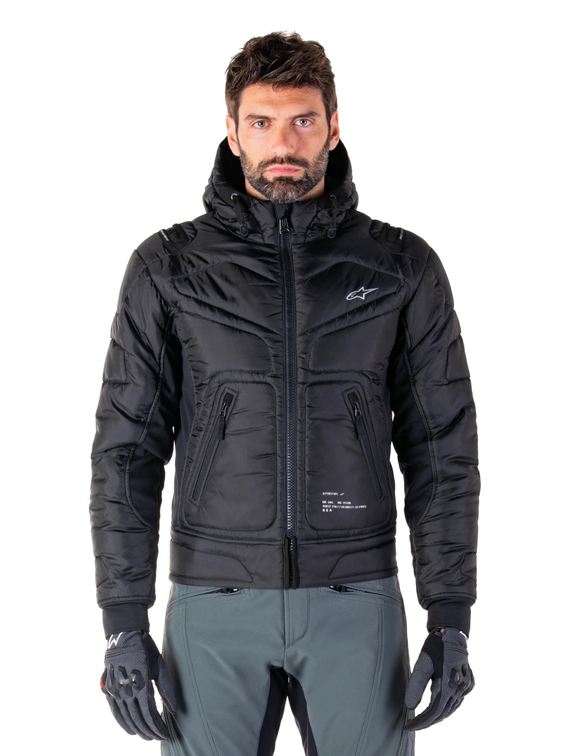Alpinestars Mohobbs Waterproof Textile Motorcycle Jacket - X-Large - Black / Fluro Orange, Black/orange