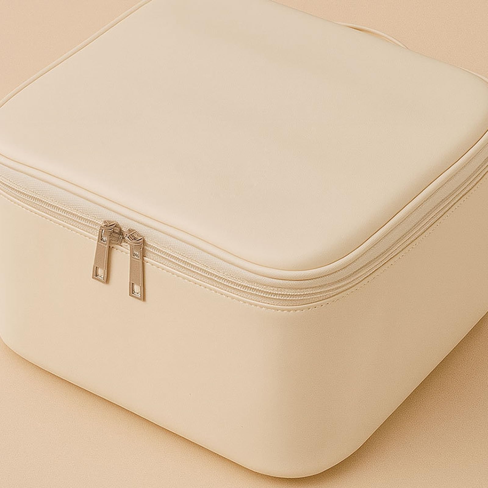 Trousse de maquillage professionnelle à LED - Porte-brosse cosmétique - Étui de voyage tendance pour la gestion des cosmétiques - Planificateur de voyage, blanc, B, Beauté de masse
