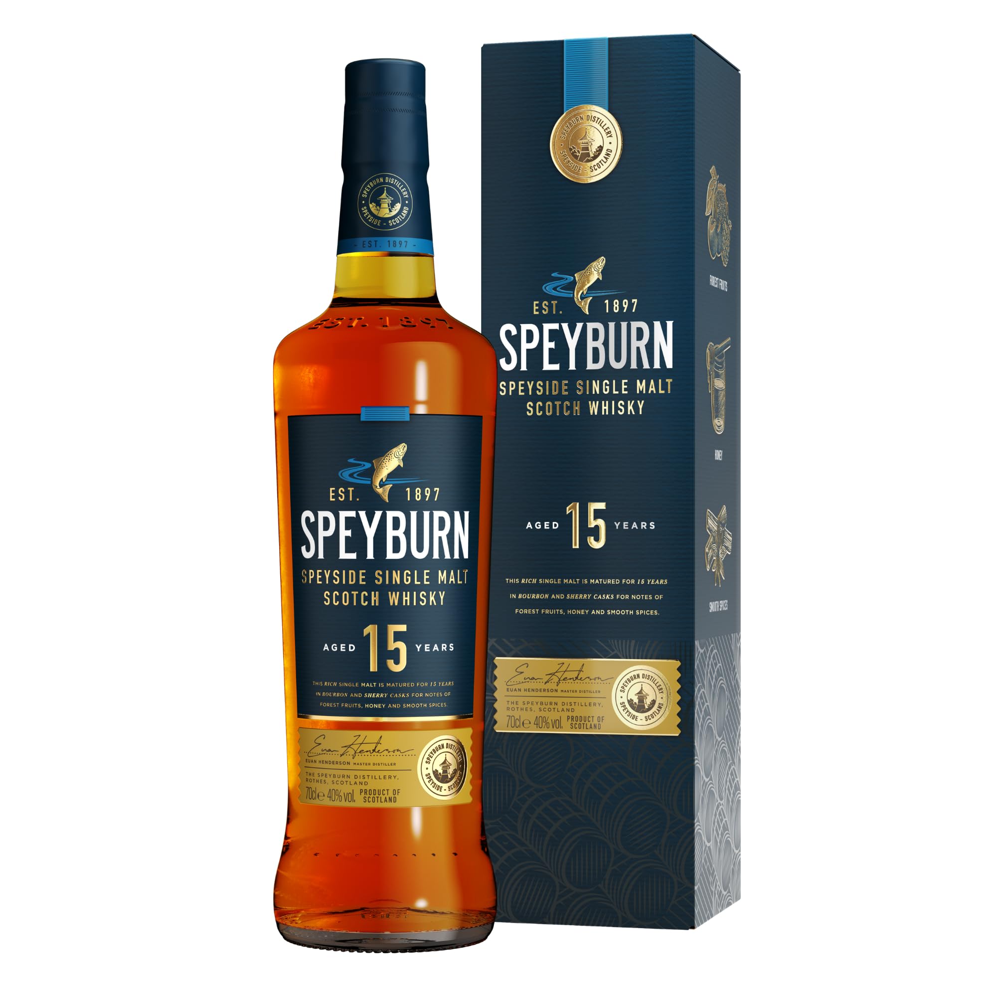 Speyburn Speyside Single Malt Scotch 15 Year Old Whisky