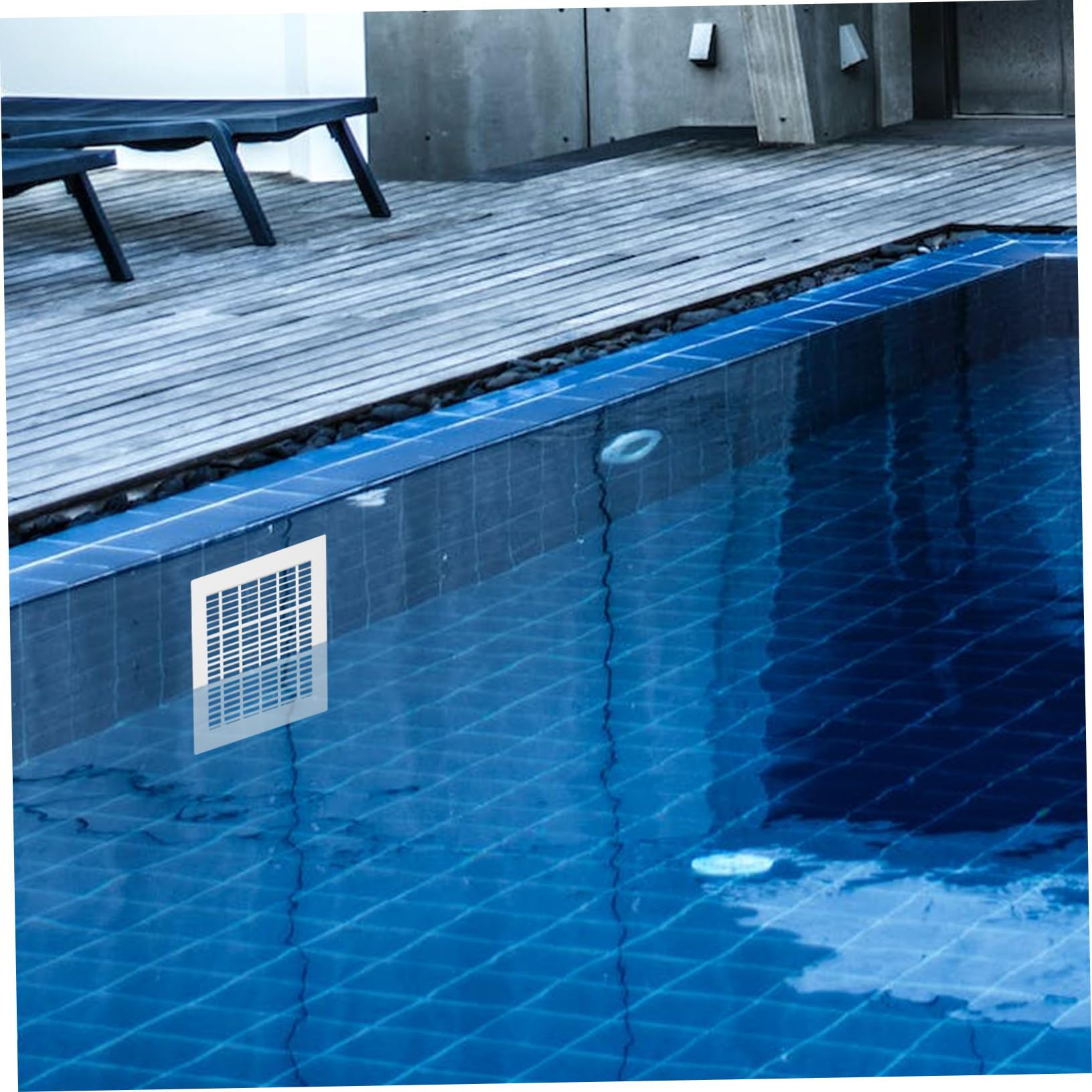Tapa de Drenaje Cuadrada y Alta Fiabilidad para Piscina de Plástico Blanco Circulación Óptima para Accesorios de Piscinas Desmontables