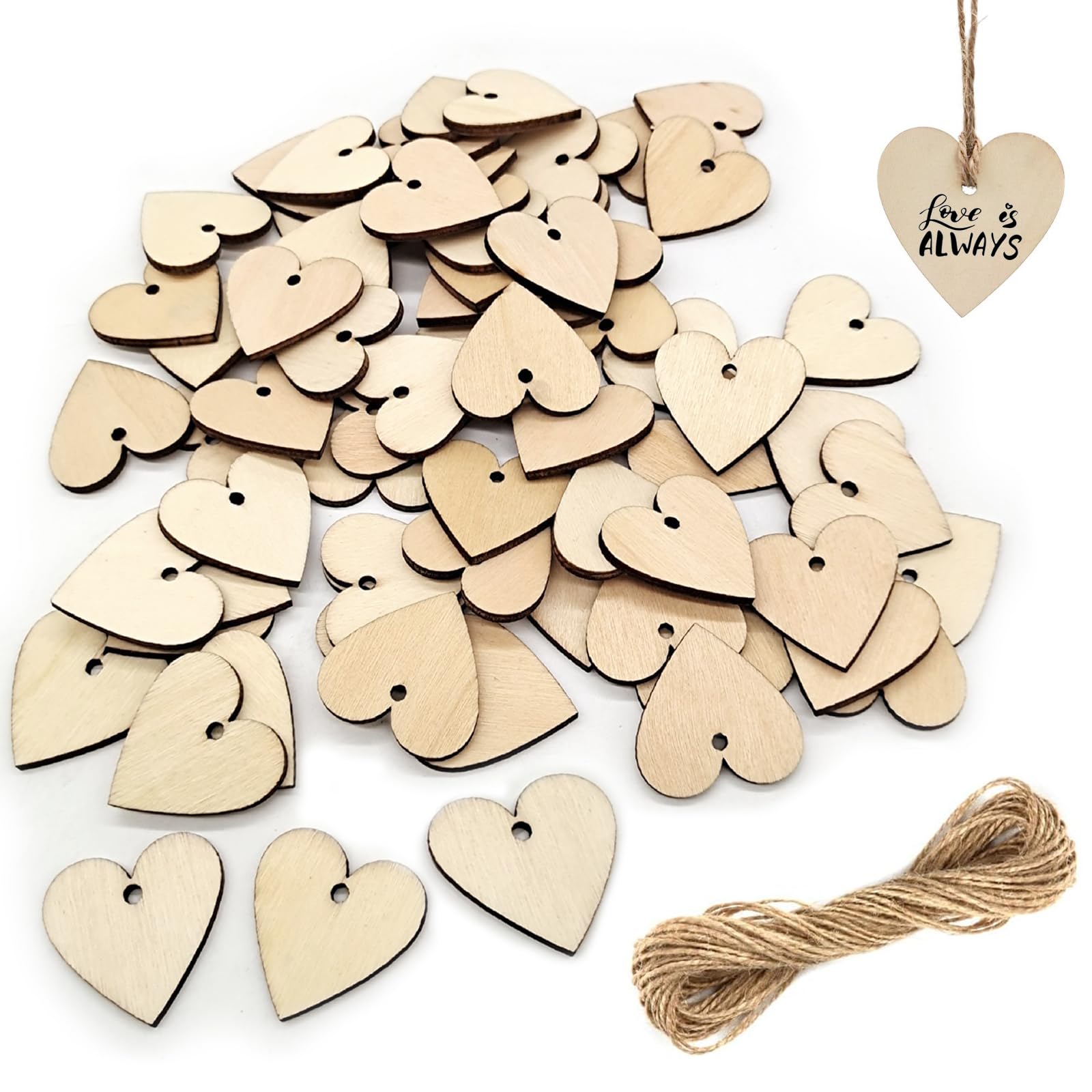 Centre De Table - Grand Cœur En Bois - Jour De Fête - Centre De Table - Marque Table, Centre De Table