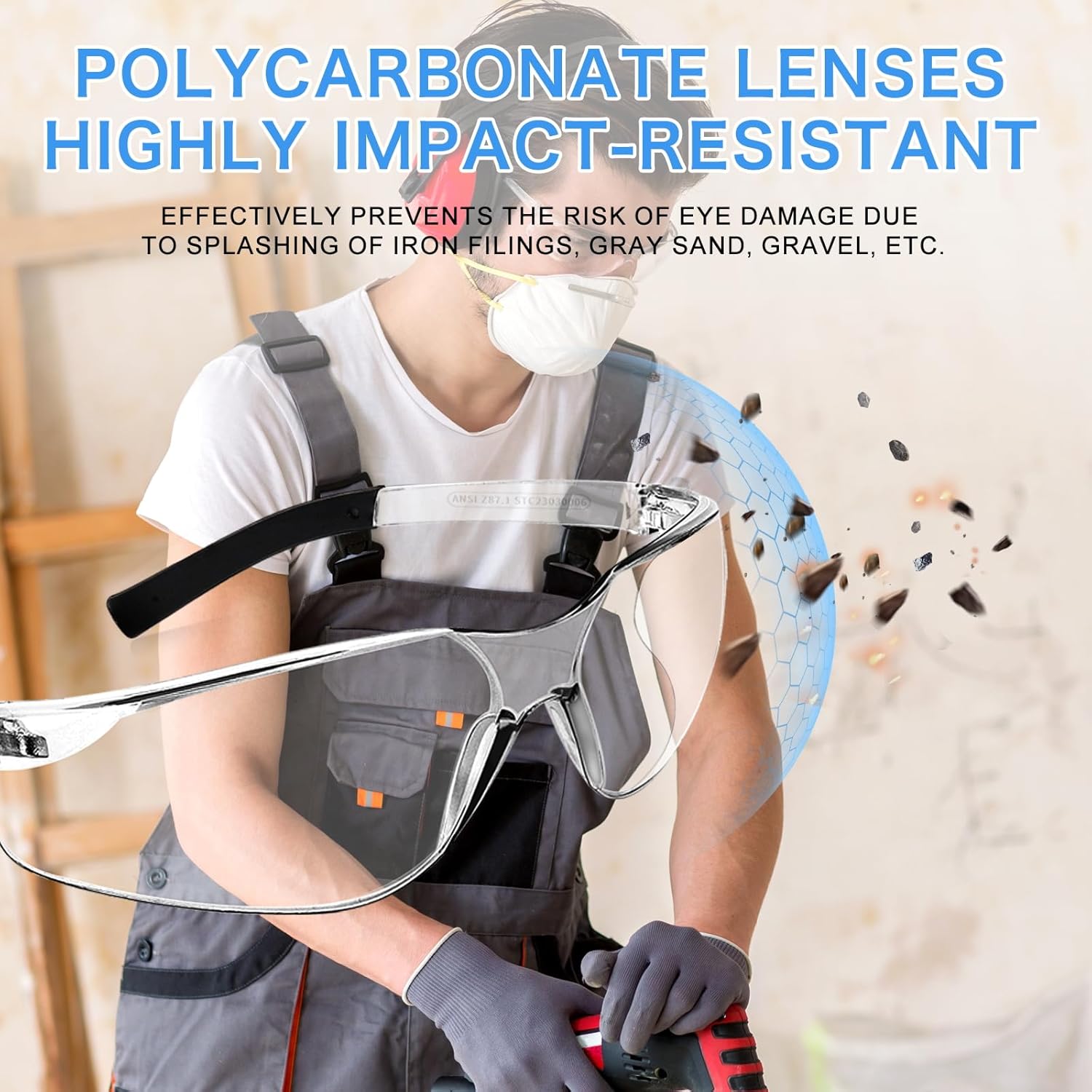 WFEANG Safety Glasses ANSI Z87.1 Certified for Men & Women - Durable Lab Protective Eyewear for Chemistry & Research - Image 5