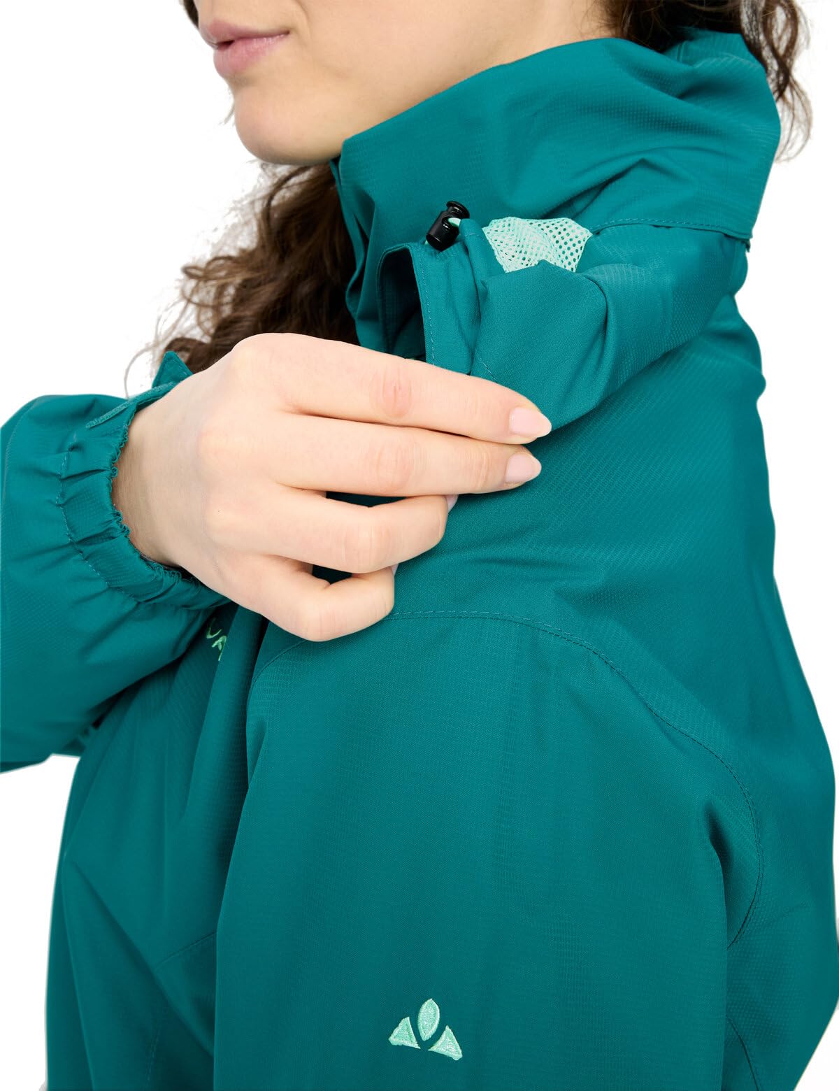 VAUDE Women's Escape Light Jacket, lekka damska kurtka przeciwdeszczowa na wędrówki, wodoszczelna, wiatroszczelna i oddychająca