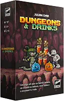 Buró, Dungeons & Drinks, Jogo de Cartas Divertido para Amigos, 2-6 jogadores