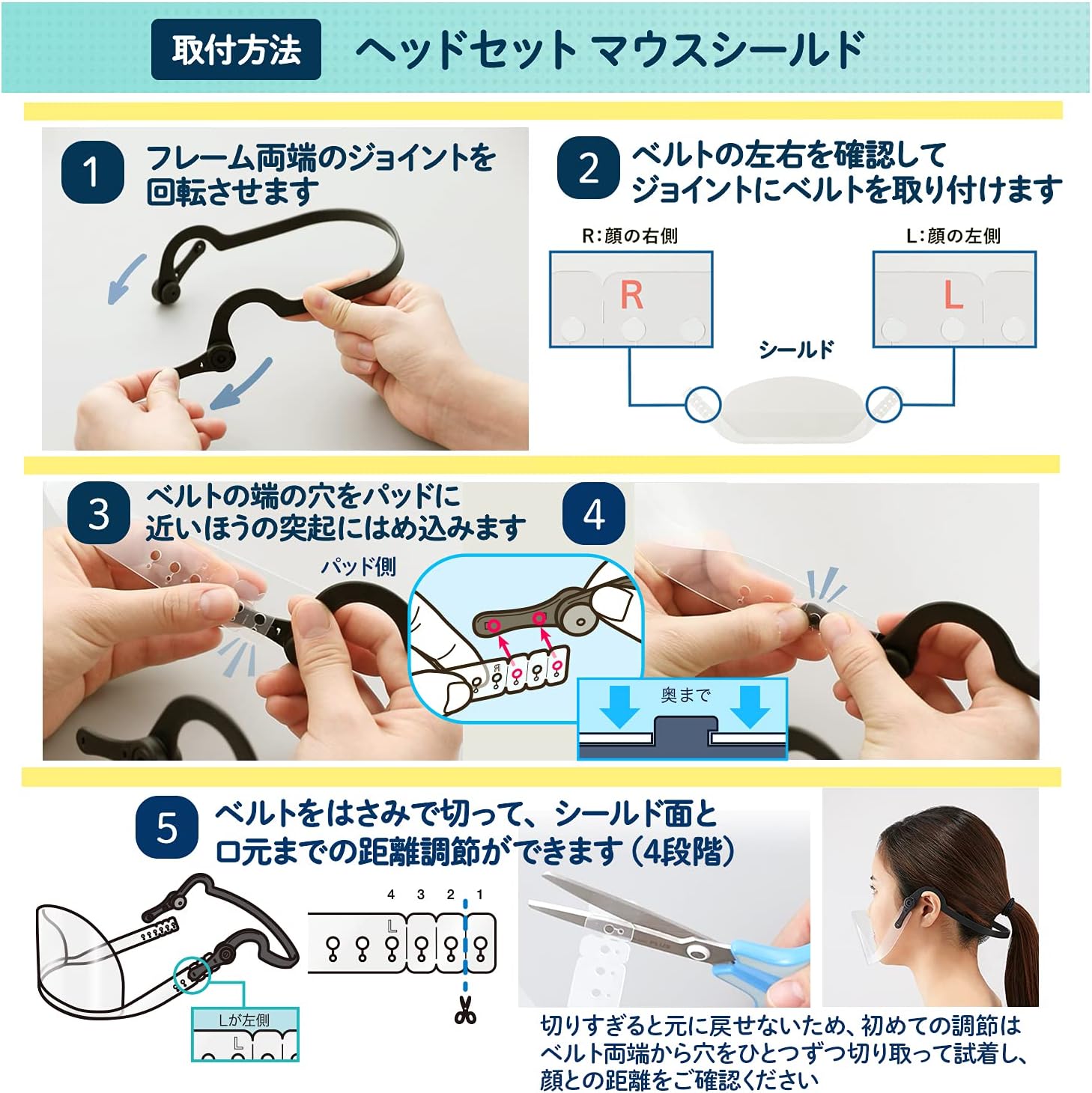 87 Off プラス マウスシールド ヘッドセット フレーム1個 シールド3枚 Fg 0m 541 Discoversvg Com