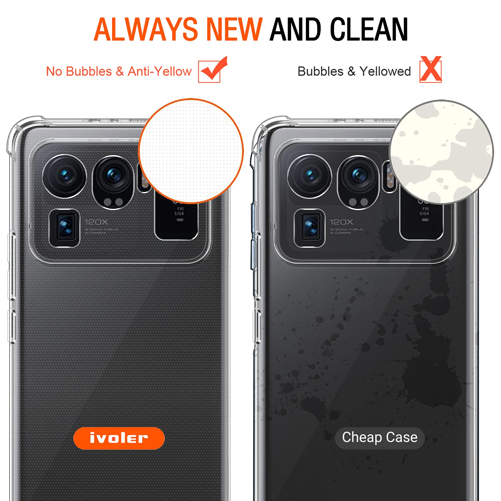 Ivoler Coque Pour Oppo Reno11 F 5G / Oppo Reno 11F 5G, Ultra Transparent Étui De Protection