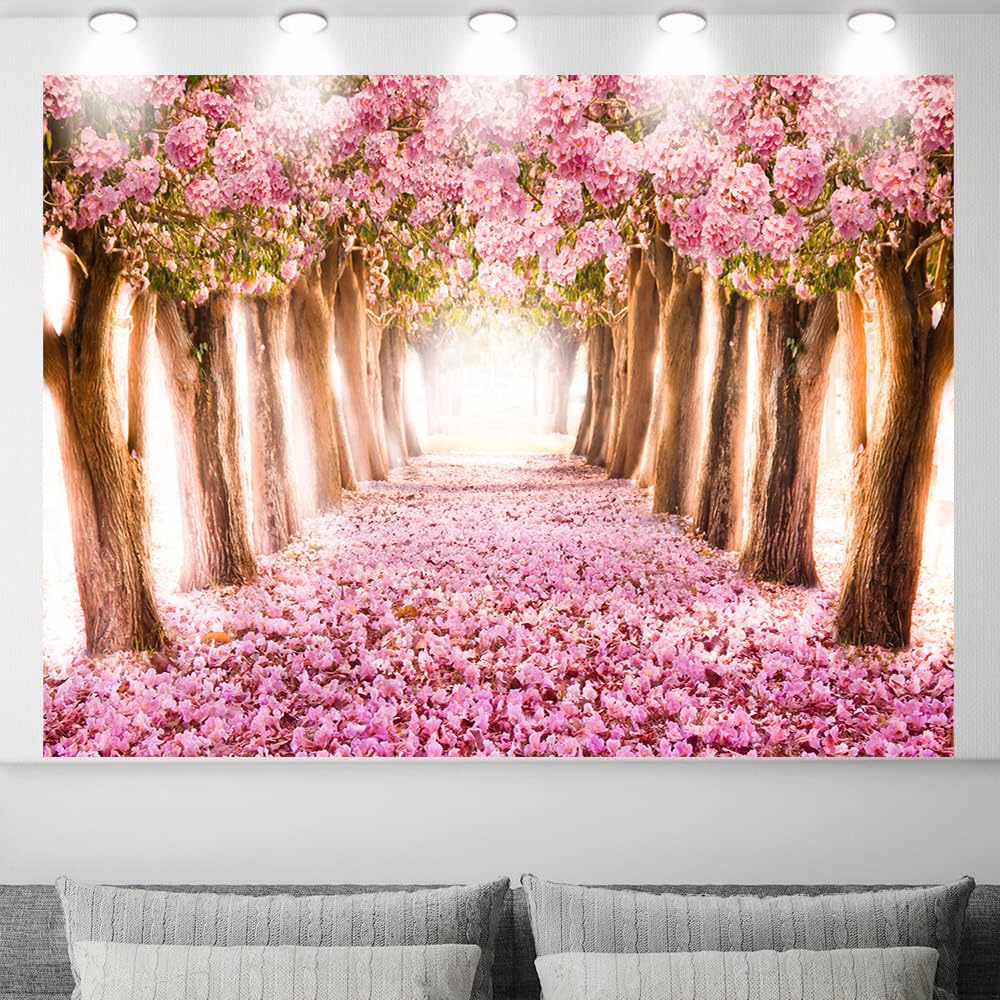 Amazon.com : Cherry Blossom Backdrop 10X8ft Pink Flower Cherry