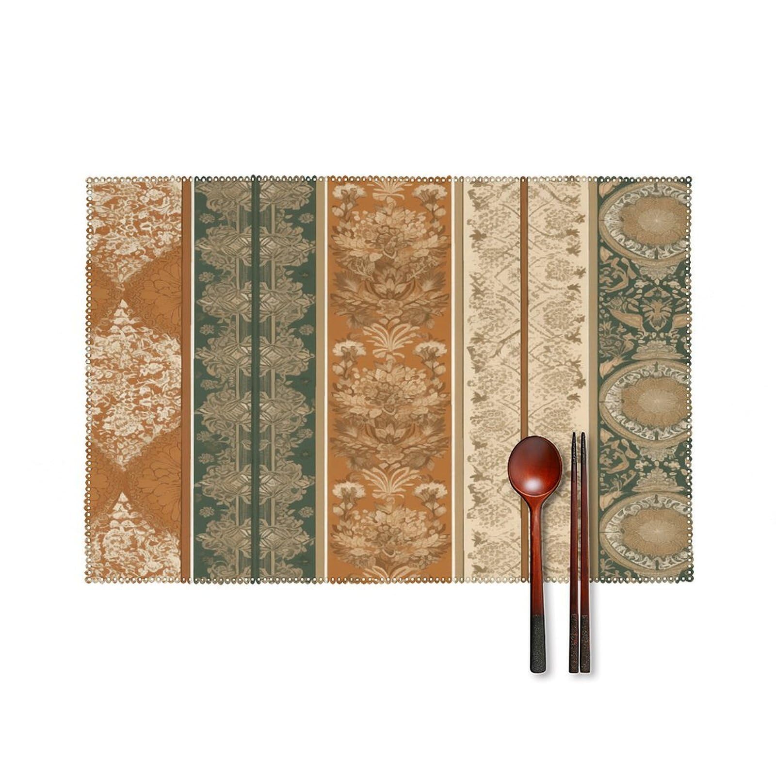 Fodpand Style Earth Color Placemats Set Of 4 Place Mats Table Mats