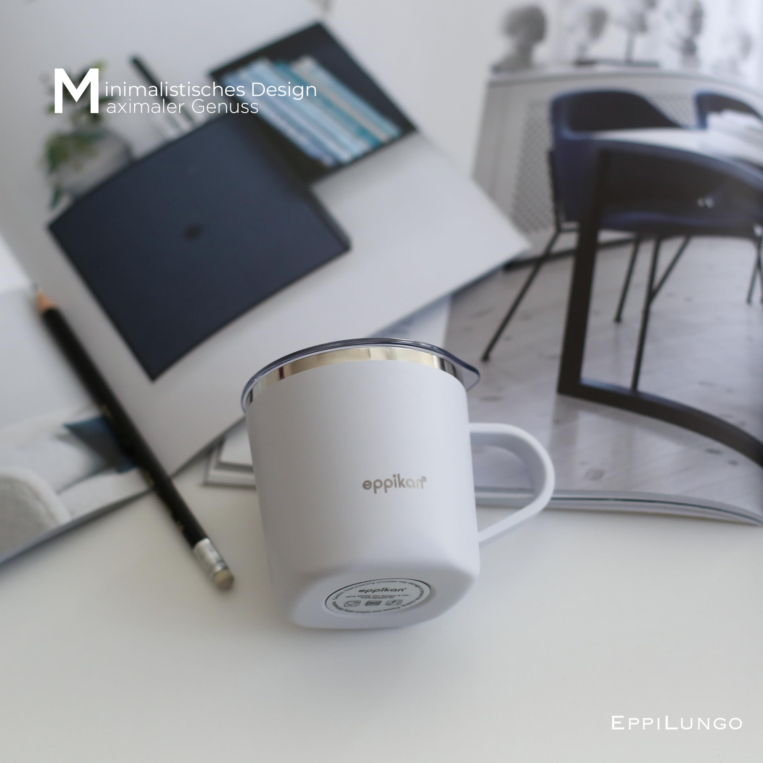 Mug Isotherme En Acier Inoxydable Avec Poignée, Thermos De 860ml