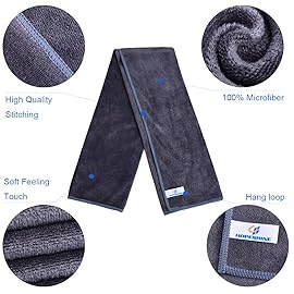 HOPESHINE Gym Towels for Men & Women Sweat Towels Working Out Microfiber Sports Towel Fast Drying Super Absorbent Compact Soft Camping, Hiking, Backpacking, Yoga, Travel, Exercise 3-Pack