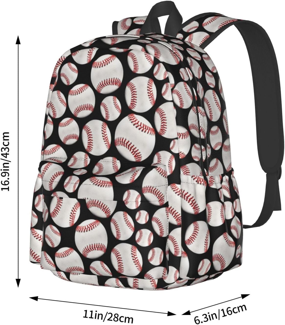 Baseball Backpack Laptop Backpacks Multipurpose Daypack For Men Women Travel Hiking - Image 2