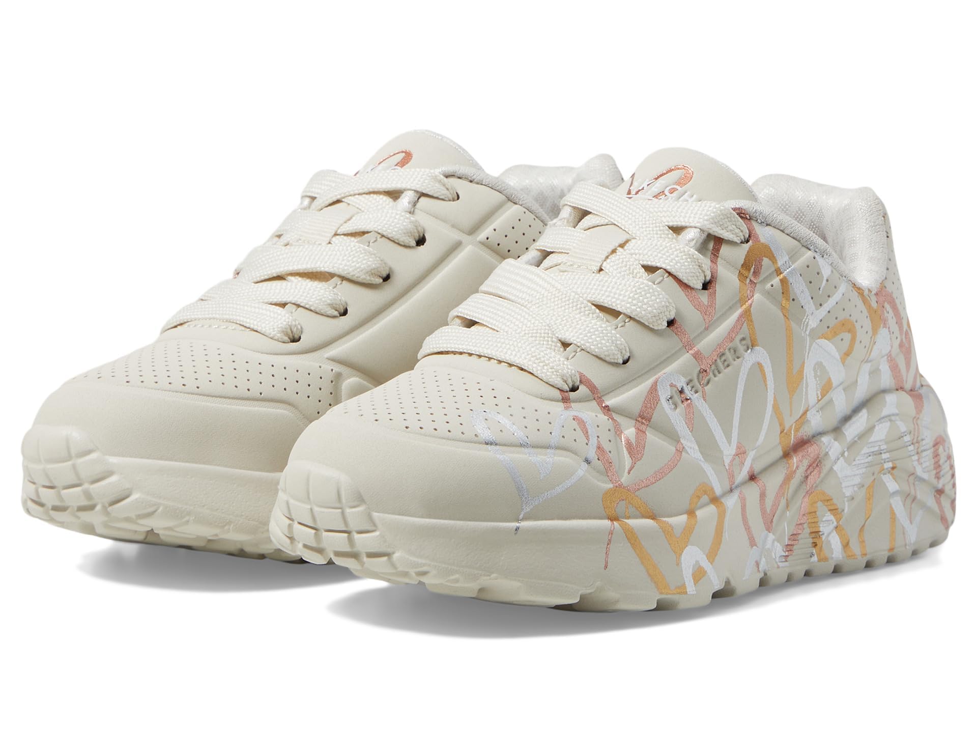 Skechers Uno Lite Metallic Love, Zapatillas Mujer