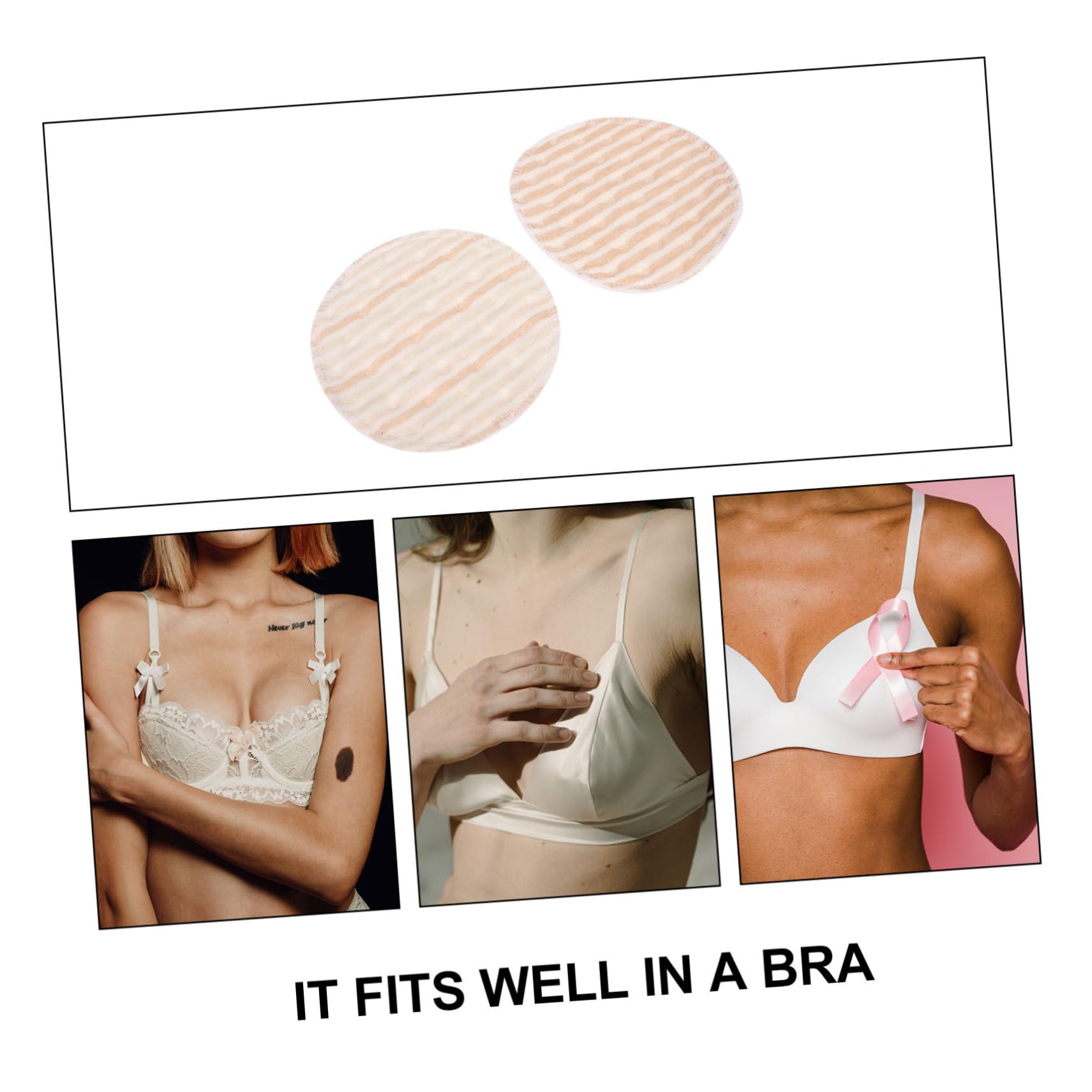 SUPVOX Nursing Supplies 10 Pack Reusable Breast Pads Breathable Soft Leakproof Comfortable for Daily Use