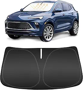 Sun Shade for 2020 2021 2022 2023 2024 Buick Encore GX SUV 4 Layer 240T Front Window Shade Custom Fit 2025 Buick Encore Accessories Windshield Cover Block UV Rays Sun Visor