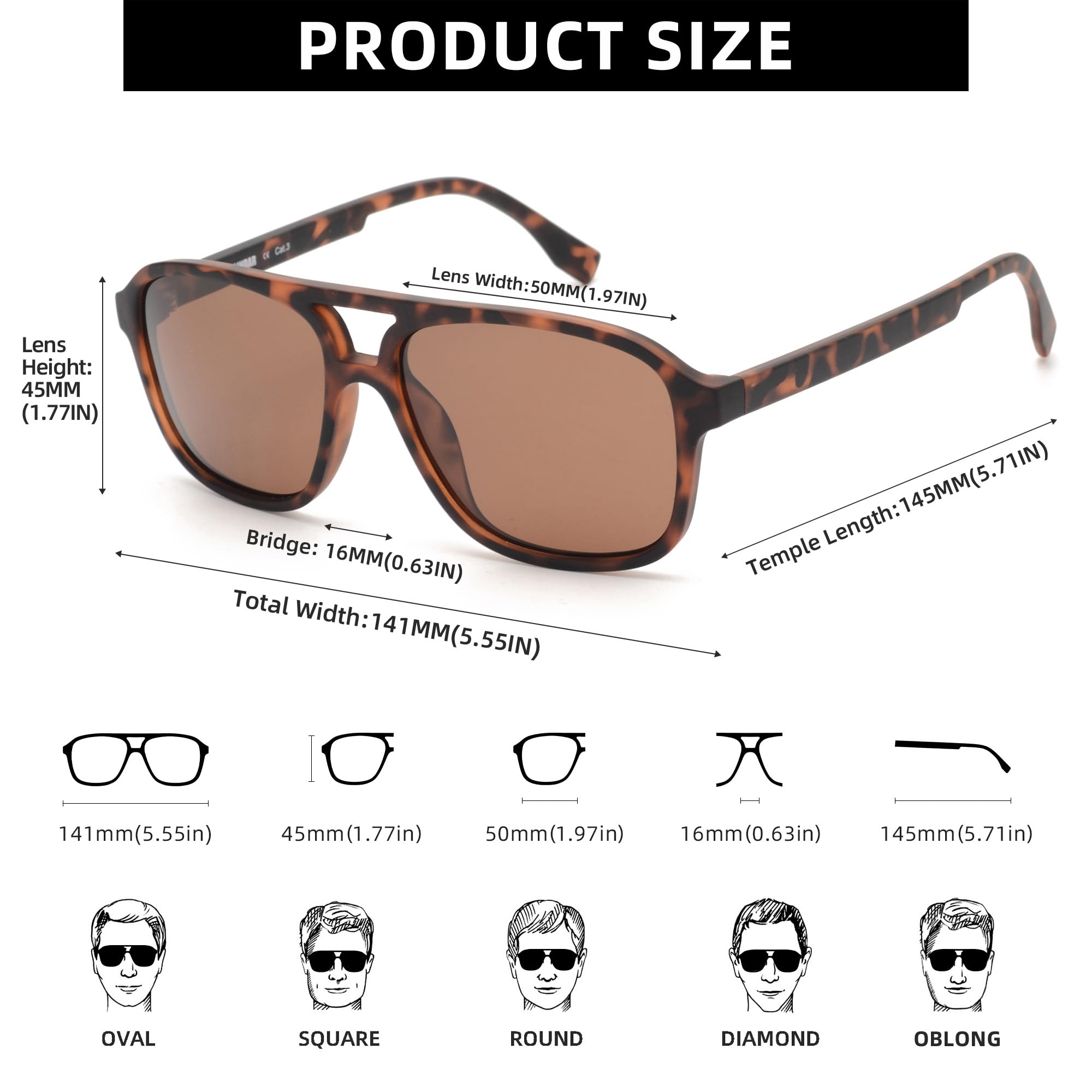 Amazon.com: JIM HALO Polarized Aviator Sunglasses Men Women