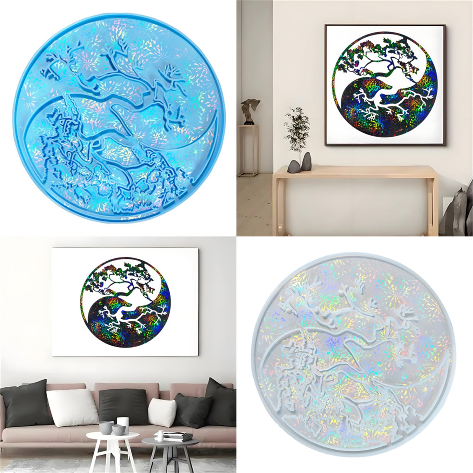 Moule décoratif en résine pour décoration murale et décoration de bureau - Moules en résine à suspendre pour les projets de décoration de jardin et d'intérieur