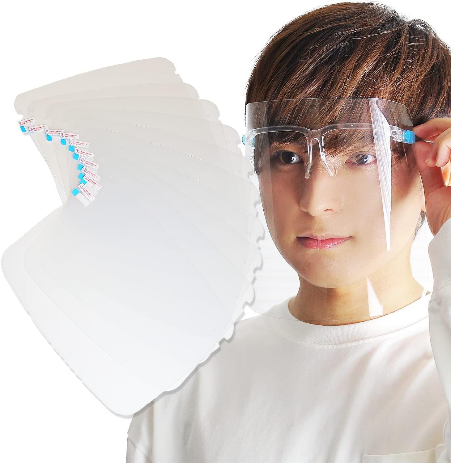 売れ筋介護用品も あすつく 代引不可 メガネ型フェイスシールド シールド 男女兼用 接客業 対面 簡易式 顔面保護 エレコム Ipm Fsg3p Discoversvg Com