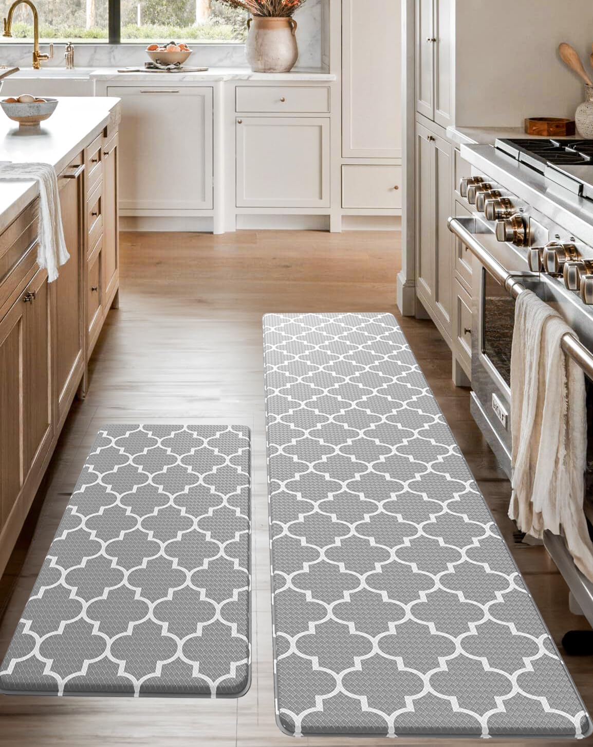 KMAT Keukenmat gewatteerde anti-vermoeidheid vloermat waterdicht antislip staande mat ergonomisch comfort vloermat tapijt voor thuis, kantoor, gootsteen, wasserij, bureau 17,3 inch (B) x 60 inch (L KMAT Keukenmat gewatteerde anti-vermoeidheid vloermat waterdicht antislip staande mat ergonomisch comfort vloermat tapijt voor thuis, kantoor, gootsteen, wasserij, bureau 17,3 inch (B) x 60 inch (L