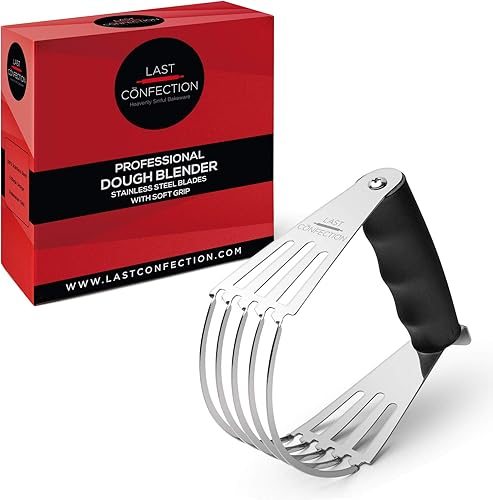 Miniatura 3 de Last Confection Batidora de pastelería - Mango de agarre suave y cuchillas de acero inoxidable - Mezclador profesional de harina para pasta, corteza