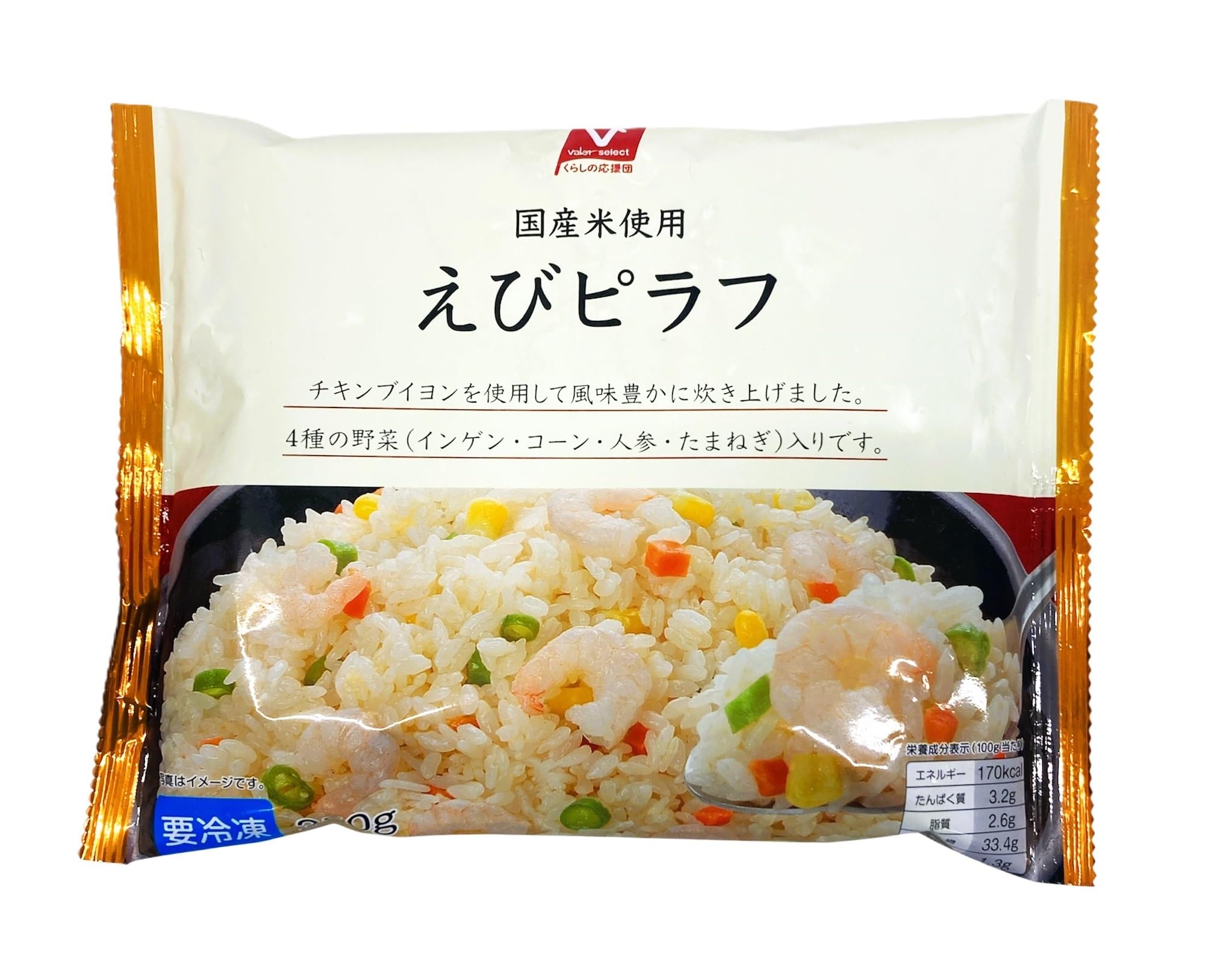 Amazon.co.jp: 【冷凍】バローセレクト えびピラフ 350g 1袋