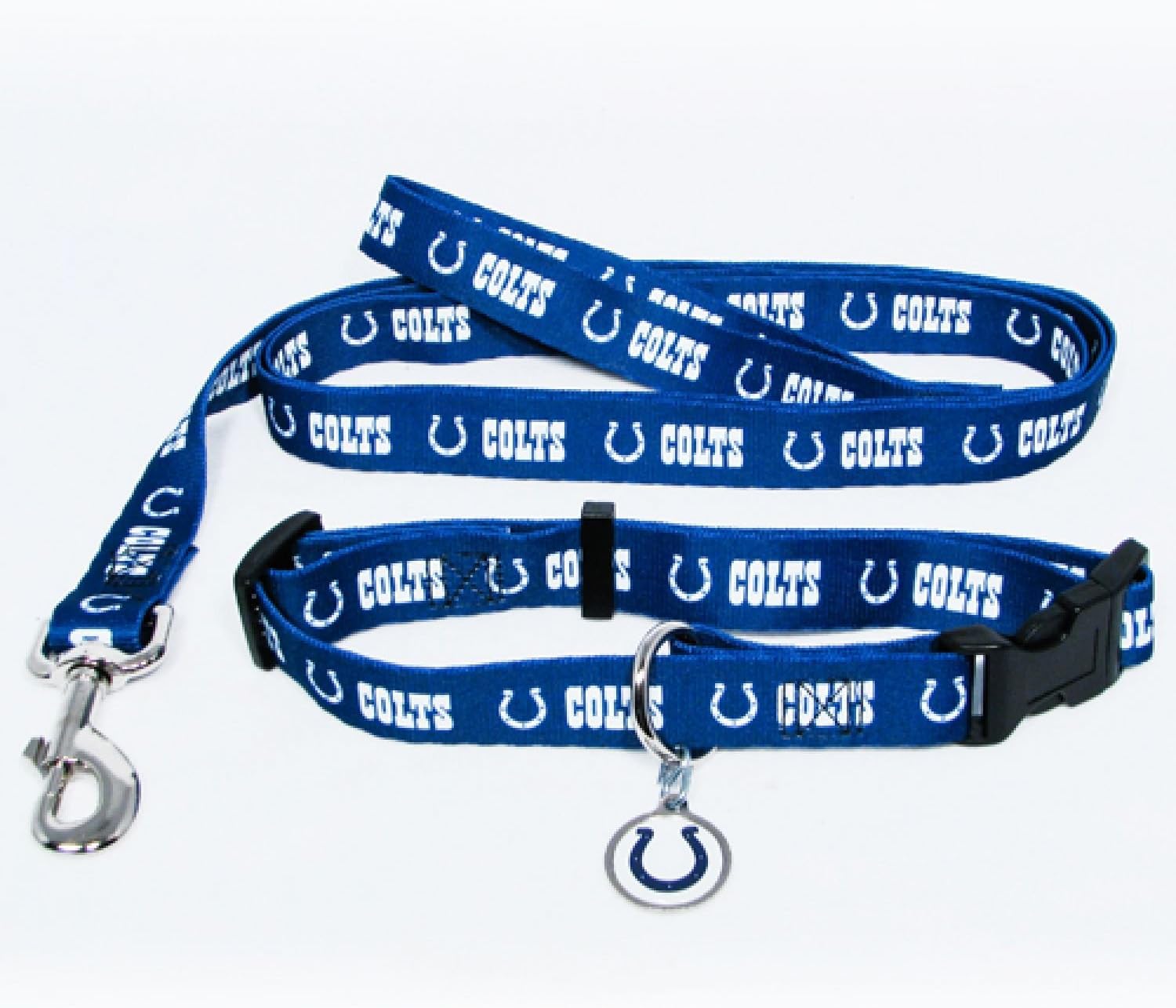 Indianapolis Colts Pet Collar, Lead and ID Tag Combo Set