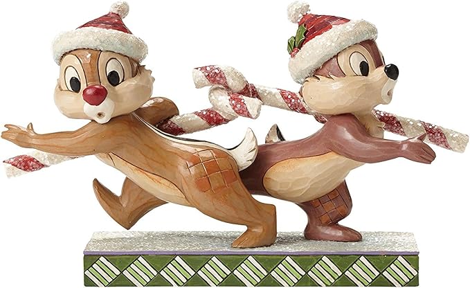 Amazon エネスコ Enesco ディズニー フィギュア クリスマス キャンデー と チップ デール 並行輸入品 クリスマス雑貨 おもちゃ