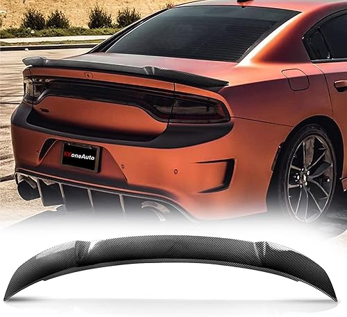 Miniatura 1 de Difusor trasero compatible con Dodge Charger SRT Hellcat 2015-2022, difusor de labio trasero para modelos no anchos, cenefa estilo V3, aleta de